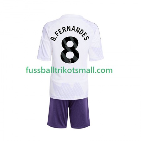 Fußballtrikots Manchester United Bruno Fernandes 8 Kinder 2025-2026 Kurzarm Auswärts-trikot kaufen